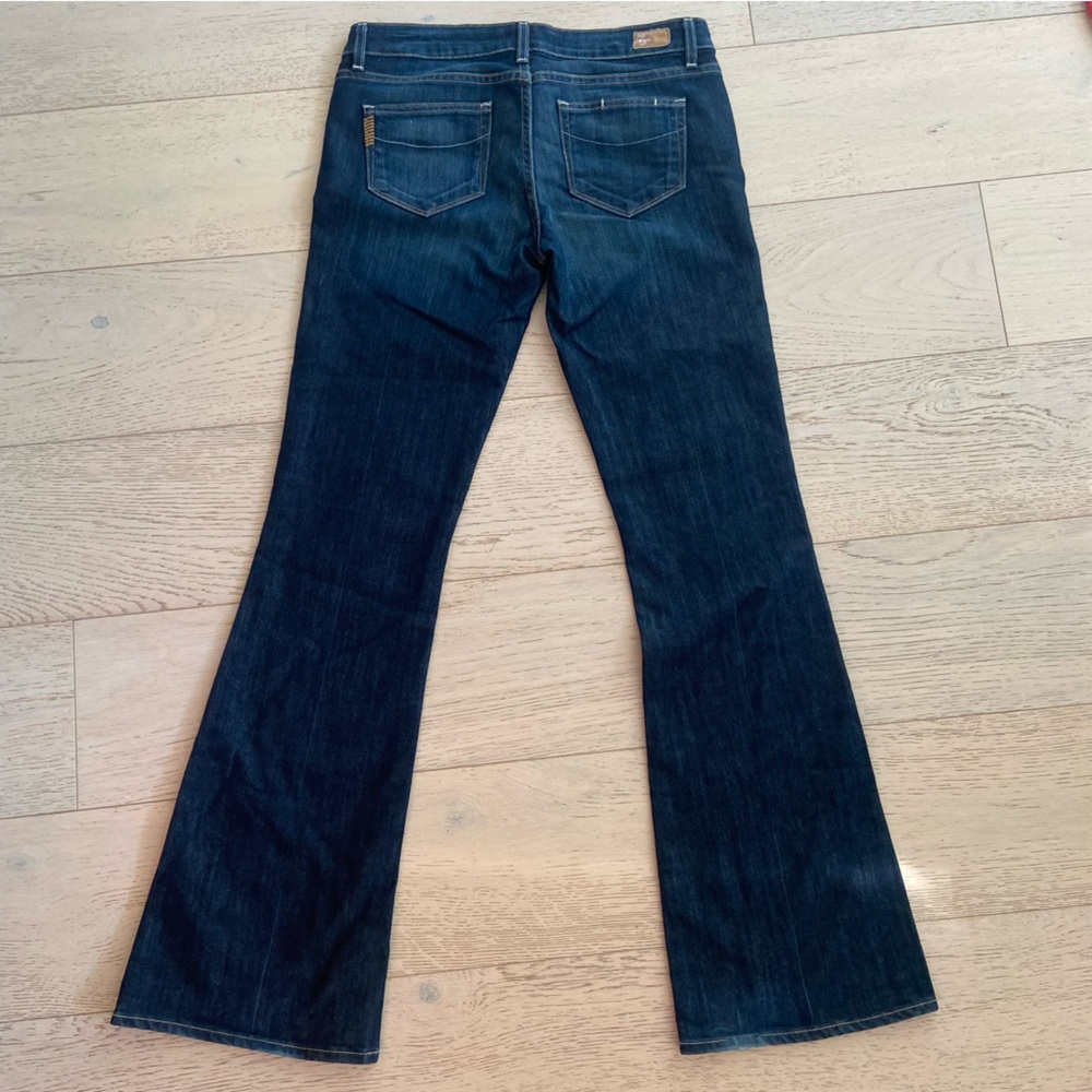 PAIGE Laurel Canyon Bootcut Jeans 29 Long 33.5 Inseam Low Rise Y2K Tall EUC - Picture 3 of 10